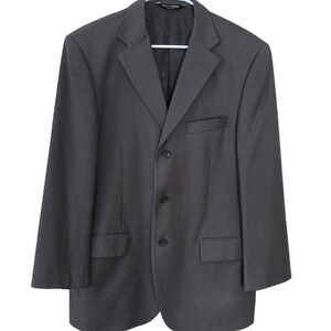 ProntoModa Italia Mens Blazer Suit Jacket Olive Merino‎ Wool Super 140s Size 40